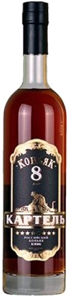 Коньяк Картель КВВК 8-летний, 0.5 л