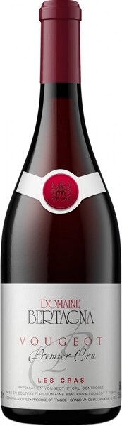 Вино Domaine Bertagna, Vougeot 1-er Cru Les Cras AOC, 2019