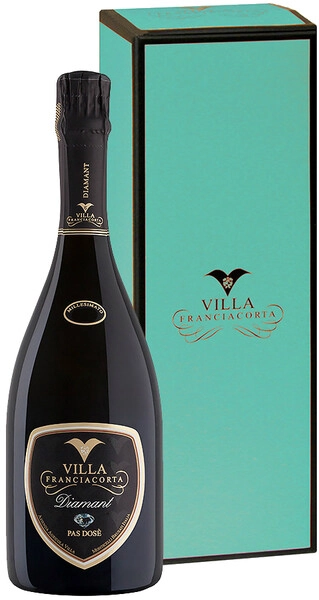 Игристое вино Villa Franciacorta, Diamant Pas Dose, Franciacorta DOCG, 2018, gift box