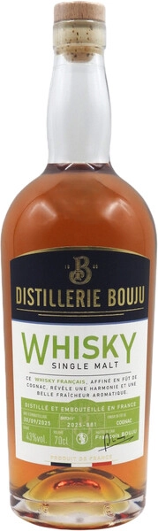 Виски Distillerie Bouju, Single Malt Fut de Cognac, 0.7 л