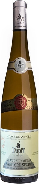 Вино Dopff au Moulin, Gewurztraminer Grand Cru Sporen, Alsace AOC, 2012