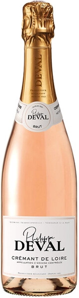Игристое вино Philippe Deval Brut Rose, Cremant de Loire AOC
