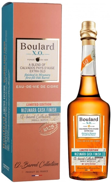Кальвадос Boulard XO Mizunara Cask Finish, Pays d'Auge AOC, gift box, 0.7 л