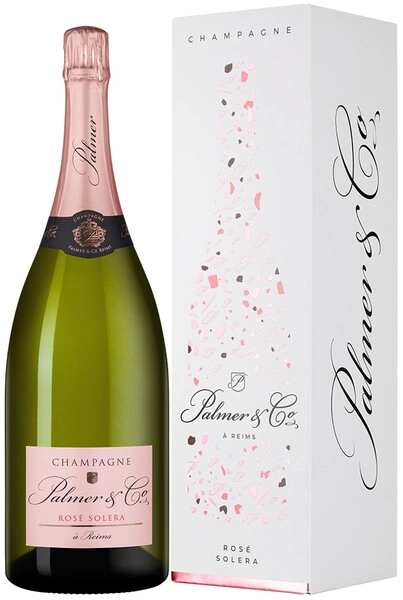 Шампанское Palmer & Co, Rose Solera, Champagne AOC, gift box, 1.5 л