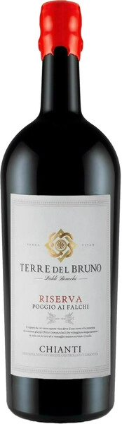 Вино Terre del Bruno, Riserva Poggio ai Falchi, Chianti DOCG, 2017, 1.5 л