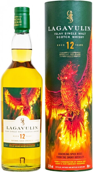 Виски Diageo, Lagavulin 12 Years Old (Release 2022), in tube, 0.7 л