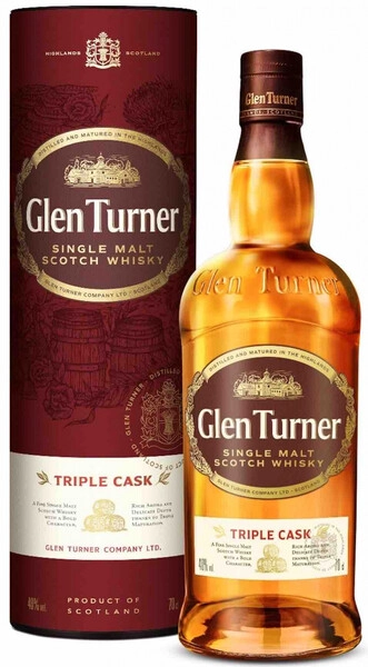 Виски Glen Turner Triple Cask Single Malt, gift box, 0.7 л