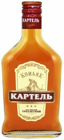 Коньяк Картель 3-летний, 250 мл