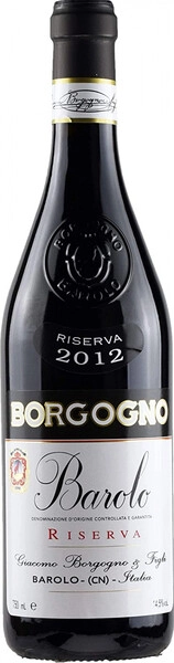 Вино Borgogno, Barolo Riserva DOCG, 2012