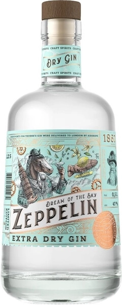 Джин Zeppelin Extra Dry, 0.5 л