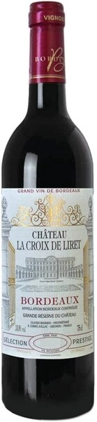 Вино Chateau La Croix de Liret, Bordeaux AOC, 2020