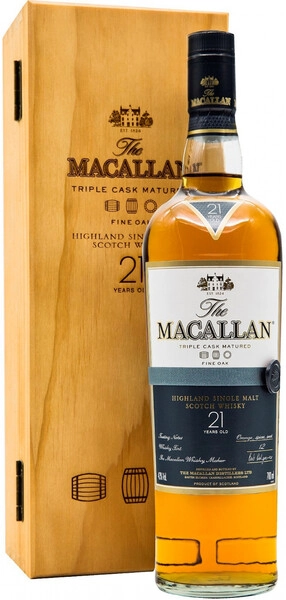 Виски Macallan Fine Oak 21 Years Old, with box, 0.7 л