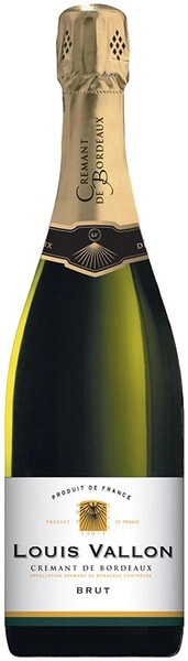 Игристое вино Louis Vallon, Cremant de Bordeaux AOC Brut