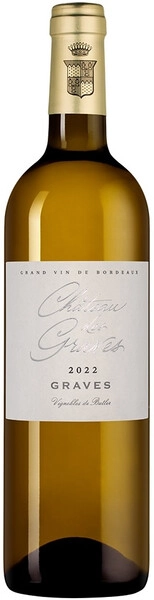 Вино Chateau des Graves Blanc, Graves AOC, 2022