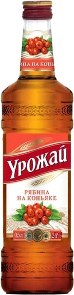 Ликер "Урожай" Рябина на коньяке, 0.5 л