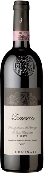 Вино Montepulciano d'Abruzzo Riserva Zanna, Colline Teramane DOCG, 2015