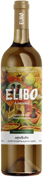 Вино Elibo Alazani White, 2022