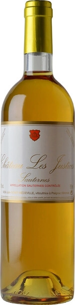 Вино Chateau les Justices, Sauternes AOC, 2019