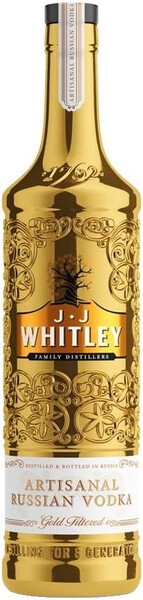 Водка J.J. Whitley Artisanal Gold Filtered, 0.7 л