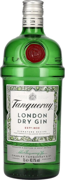 Джин Tanqueray London Dry (43.1%), 1 л