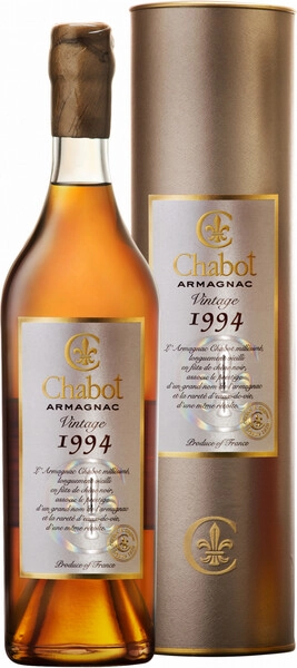 Арманьяк Chabot, 1994, gift tube, 0.7 л
