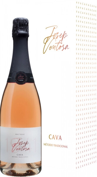 Игристое вино Josep Ventosa Cava Brut Rose DO, gift box