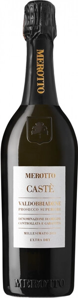 Игристое вино Merotto, Caste Valdobbiadene Prosecco Superiore DOCG Extra Dry, 2023