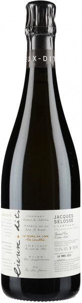 Шампанское Jacques Selosse, les Mesnil sur Oger Grand Cru Les Carelles Extra Brut, Champagne AOC