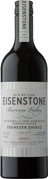 Вино Eisenstone, Ebeneser Shiraz, 2021