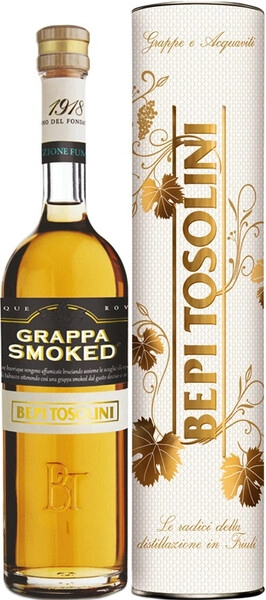 Граппа Bepi Tosolini Smoked, in tube, 0.5 л