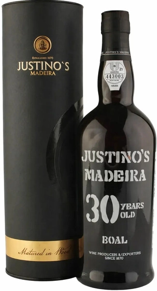 Вино Justino's Madeira, "Boal" Medium Sweet 30 Years Old, Madeira DOP, in tube