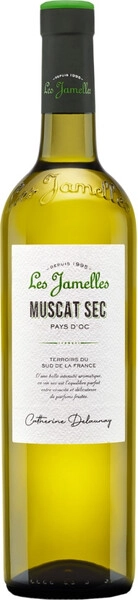 Вино Les Jamelles, Muscat Sec, Pays d'Oc IGP, 2024