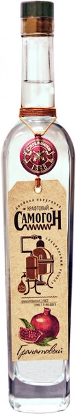 Водка Стрижамент, Самогон крафтовый Гранатовый, 0.5 л