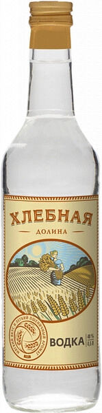 Водка КВКЗ, Хлебная долина, 0.5 л