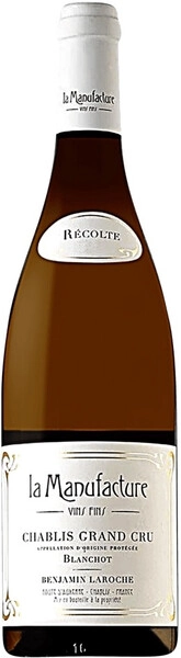 Вино La Manufacture, Chablis Grand Cru Blanchot AOP