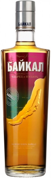 Водка Байкал Чабрец и Имбирь, Настойка горькая, 0.5 л