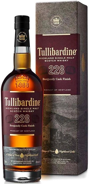 Виски Tullibardine, 228 Burgundy Finish, gift box, 0.7 л