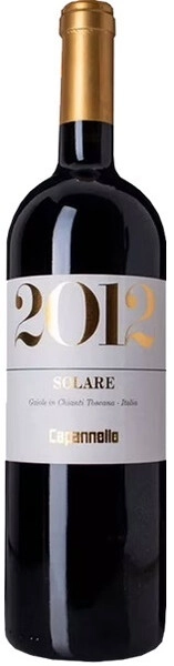 Вино Capannelle, Solare Vino da Tavola di Toscana Rosso IGT Sangiovese, 2012, 375 мл