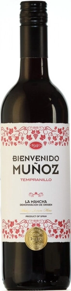 Вино Bienvenido Munoz Tempranillo, La Mancha DO, 2023
