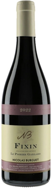 Вино Domaine Nicolas Burguet, Fixin Le Poirier Gaillard AOC, 2022