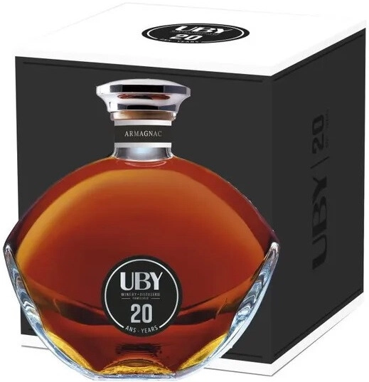 Арманьяк Uby 20 Years Old. Armagnac AOC, gift box, 0.5 л