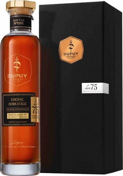 Коньяк Dupuy Lot 75 Hors d'Age, Grande Champagne AOC, gift box, 0.7 л