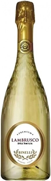 Игристое вино Binelli Premium Lambrusco Bianco Secco, Dell'Emilia IGT