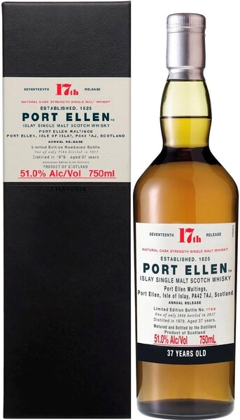 Виски Port Ellen 37 Years Old, 17th Release, gift box, 0.7 л
