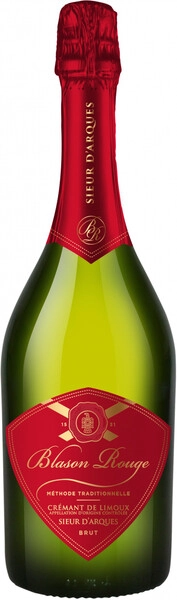 Игристое вино Sieur d'Arques, Blason Rouge Cremant Brut, Limoux AOC