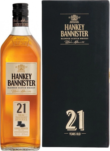 Виски Hankey Bannister 21 Years Old, gift box, 0.7 л