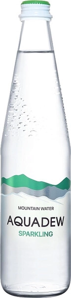 Вода Aqua dew Sparkling, Glass, 0.5 л