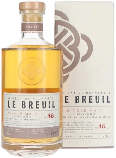 Виски Le Breuil Single Malt Finiton Tourbee, gift box, 0.7 л