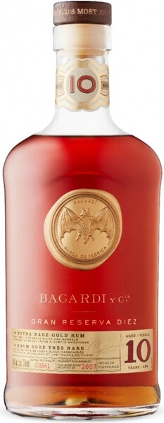 Ром Bacardi Gran Reserva Diez, 0.7 л
