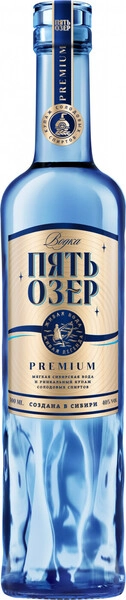 Водка Пять Озер Премиум, 0.7 л